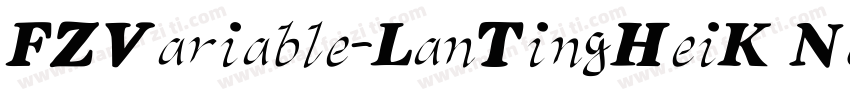FZVariable-LanTingHeiK Normal字体转换